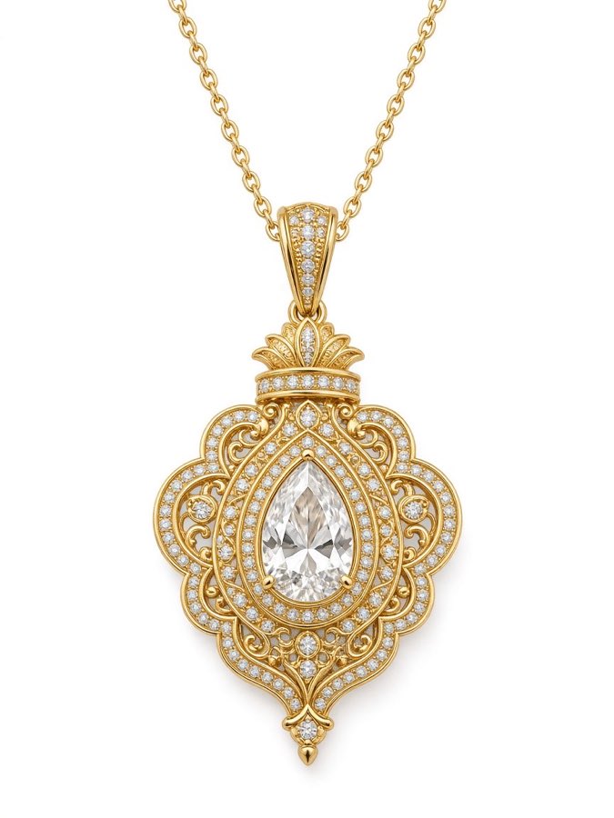 Gold pendant necklace from Veyora